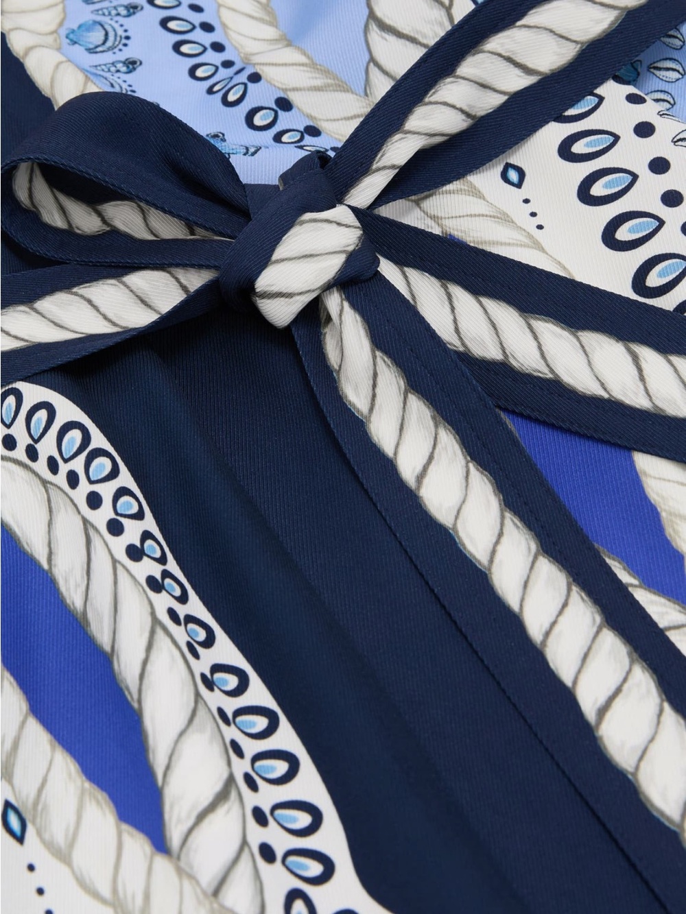 Reiss Heidi scarf print belted midi dress - Picture 8 of 10